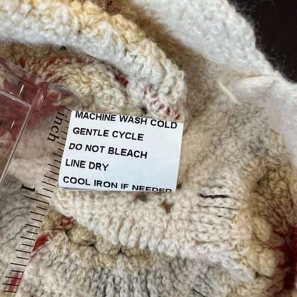 Rebellion Again Sunflower Crochet Top Cream Cropped Floral Womens Size L - Picture 6 of 16